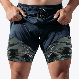 2-in-1 Compressie Sportshorts voor Optimale Prestaties van Peak Performance