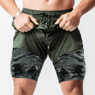 2-in-1 Compressie Sportshorts voor Optimale Prestaties van Peak Performance