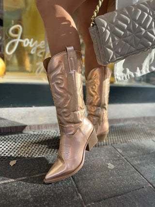 Dolce - elegante metallic cowboy laarzen