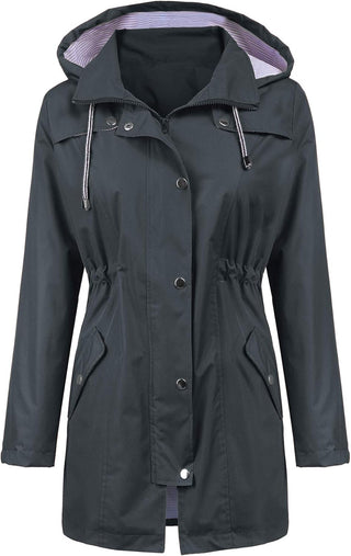 Attire - Waterdicht Trenchcoat met kap