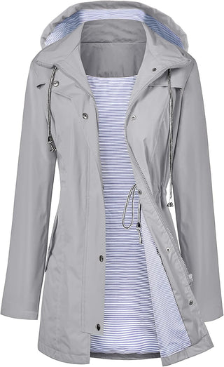 Attire - Waterdicht Trenchcoat met kap