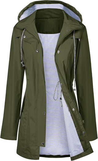 Attire - Waterdicht Trenchcoat met kap