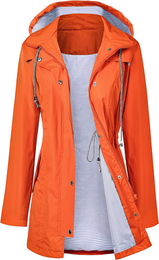 Attire - Waterdicht Trenchcoat met kap