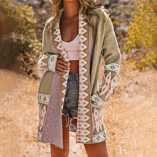 Bohemian Dames Cardigan voor Stijlvolle en Warme Looks