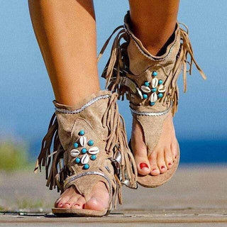 Boho Etnische Sandalen met Franjes