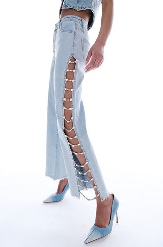 Cataya Diamnate Split Jeans