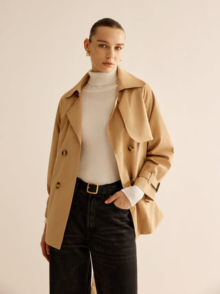 Charm - Trenchcoat Met Riem En Gespsluiting