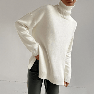 Chique en Comfortabele Pullover Janice met Lange Mouwen en Col - Bayu