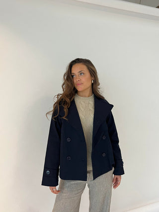 Ethos - Korte Trenchcoat Voor Dames