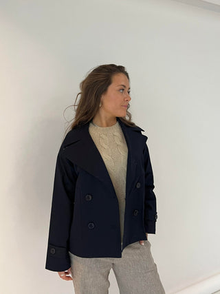 Ethos - Korte Trenchcoat Voor Dames