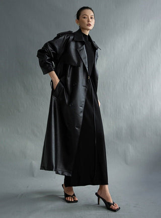 Franco - Premium Leren Trench Coat