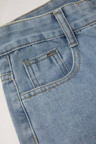 Frayed High Waist Jeans