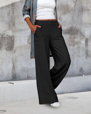 Inspire - Pantalon Effen Hoge Taille