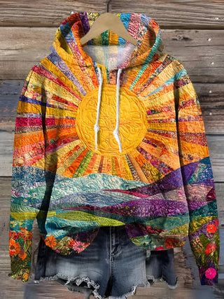 Kleurrijke zonsopgang hoodie