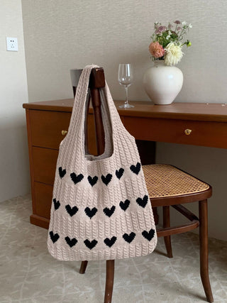 Schattige Hart Tote Bag (Koop 1, Krijg 1 Gratis)