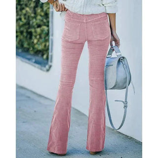 Selena - Stretchy Corduroy Flare Pants