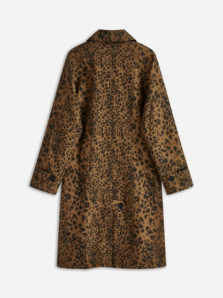 Solis - Luipaardprint Trenchcoat Met Revers