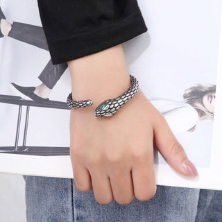 Strass Roestvrij Staal Slang Vorm Armband