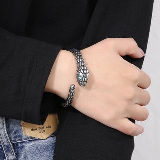 Strass Roestvrij Staal Slang Vorm Armband