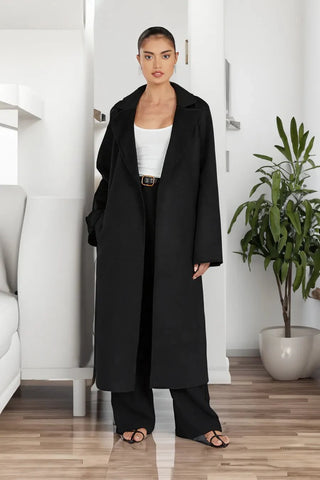 Stylish long women's trench coat in oversize style - Bayu