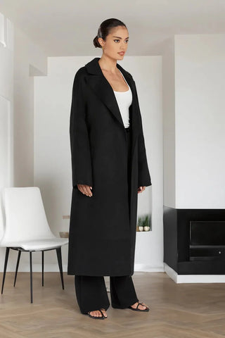 Stylish long women's trench coat in oversize style - Bayu