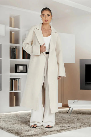 Stylish long women's trench coat in oversize style - Bayu